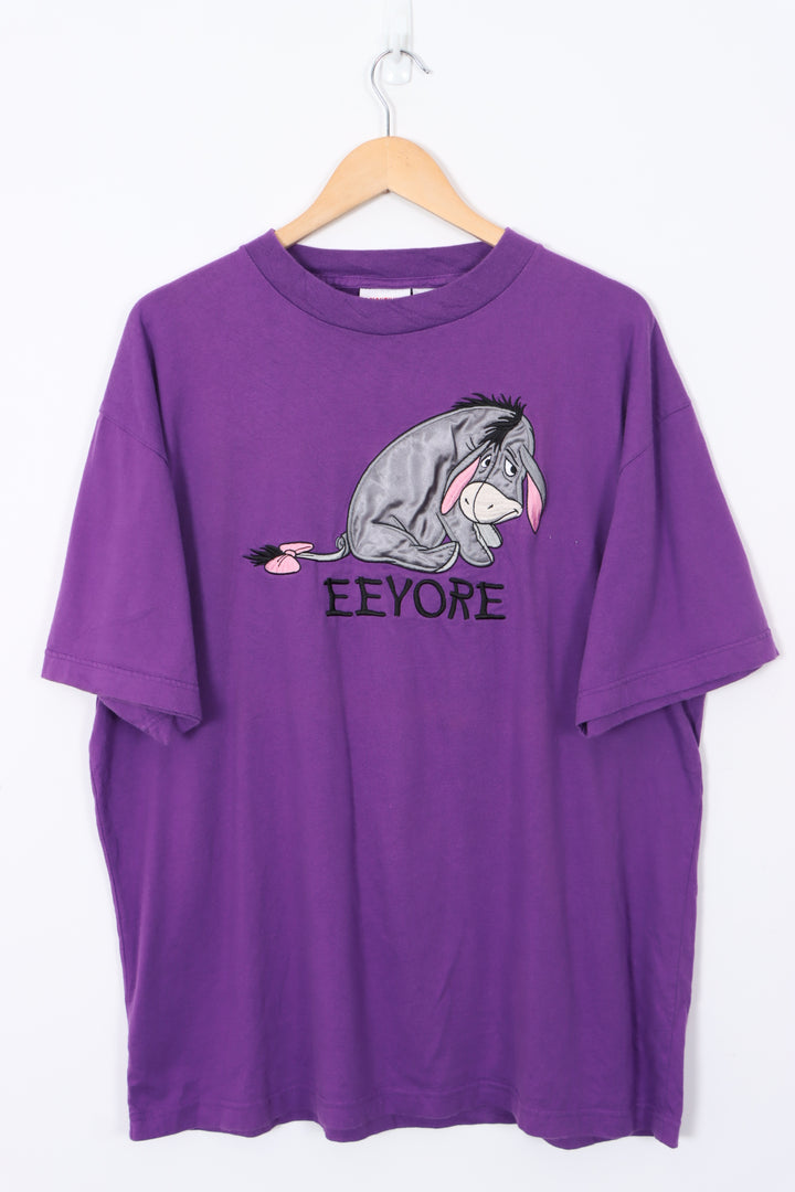 MICKEY INC Eeyore Disney VINTAGE Purple Cartoon T-Shirt (XL)