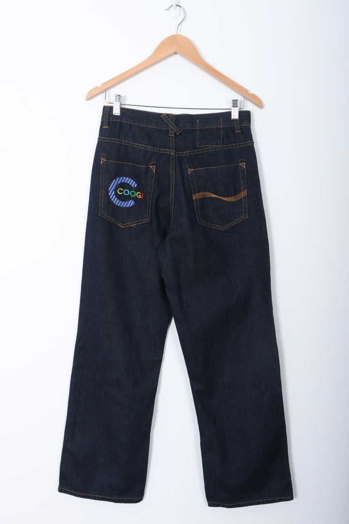 COOGI Embroidered Colourful Logo Y2K Jeans (Women's 6)