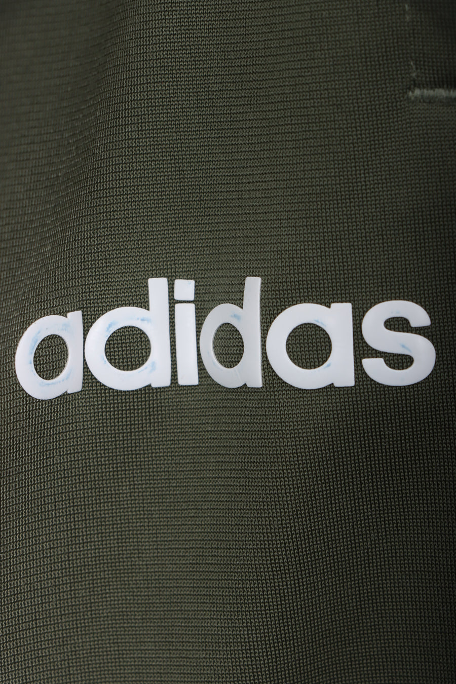 ADIDAS Green Khaki Stripe Track Pant (L)