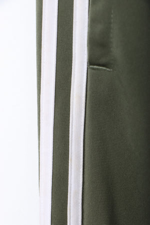 ADIDAS Green Khaki Stripe Track Pant (L)