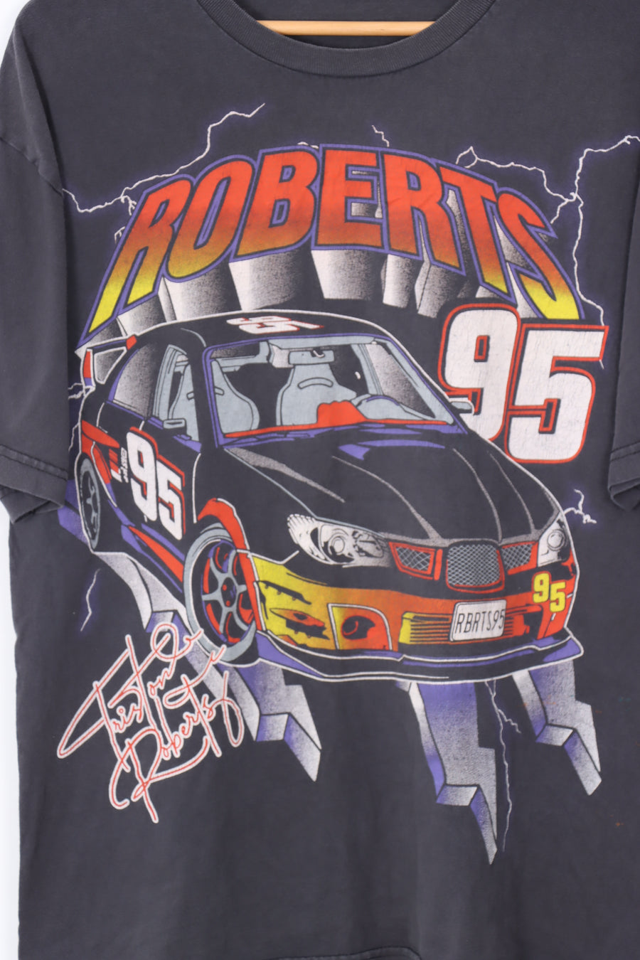 NASCAR Tristan Roberts #95 Purple Lightning Racing Tee (M-L)