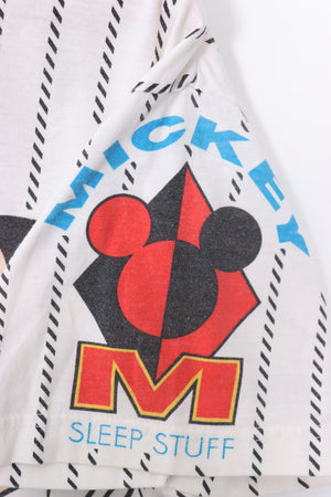 DISNEY Mickey Mouse Red & Blue All Over Graphic Tee (M)