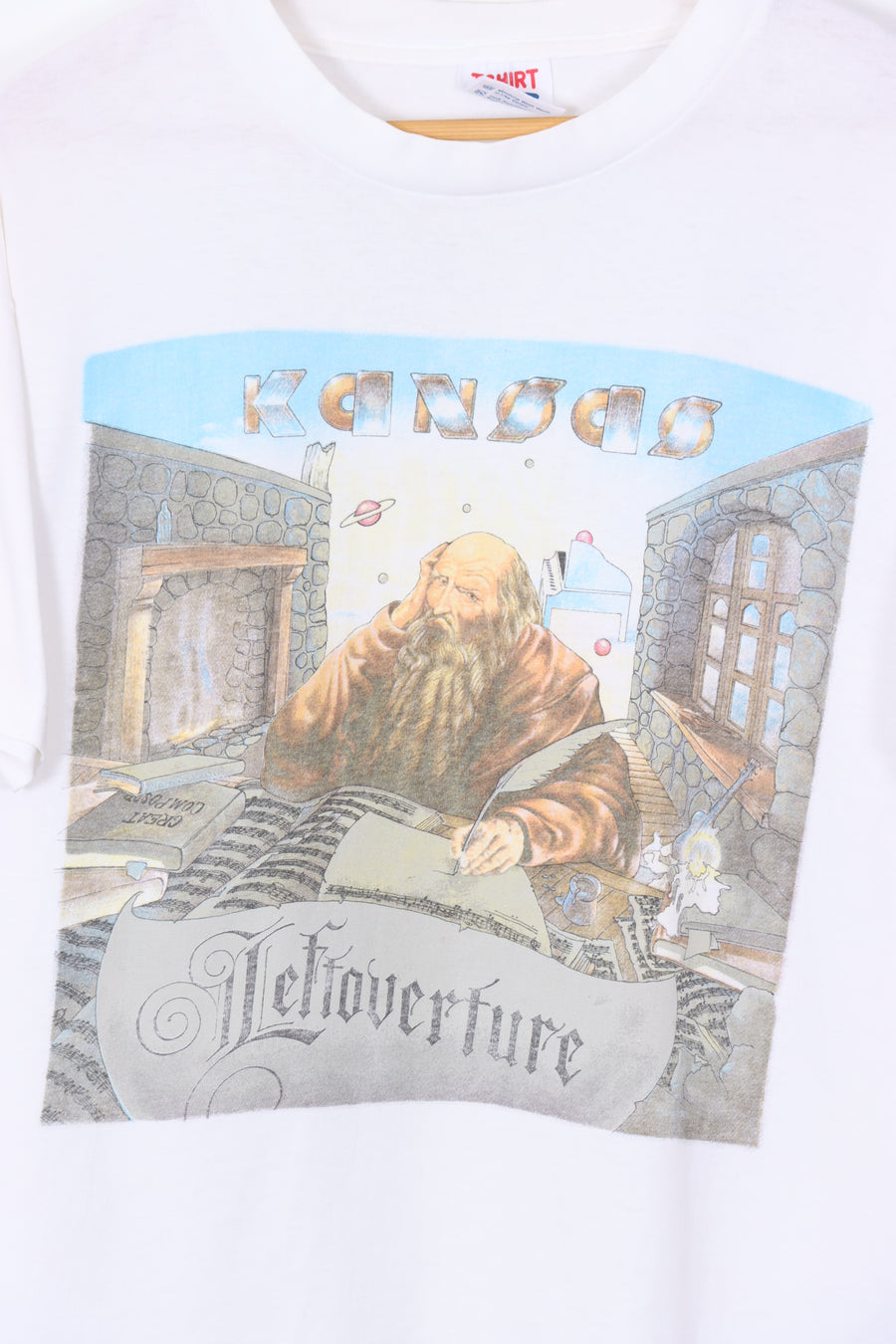 VINTAGE 1993 Leftoverture Kansas Band USA Made Tour Tee (L)