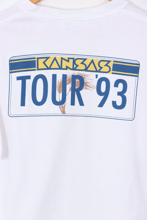 VINTAGE 1993 Leftoverture Kansas Band USA Made Tour Tee (L)