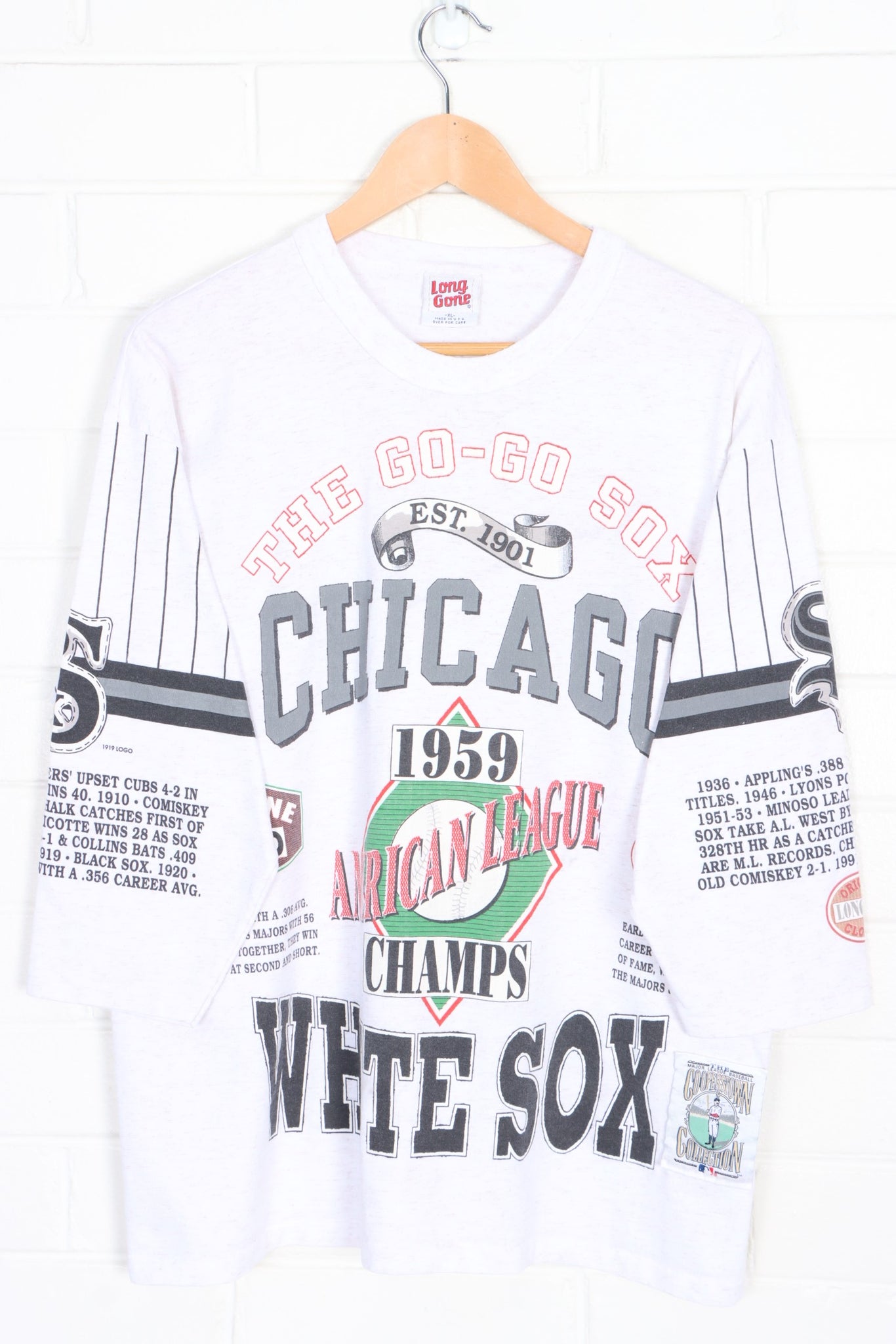 Vintage MLB (Long Gone) - Chicago White Sox 1959 Al Champs T-Shirt 1993 Large