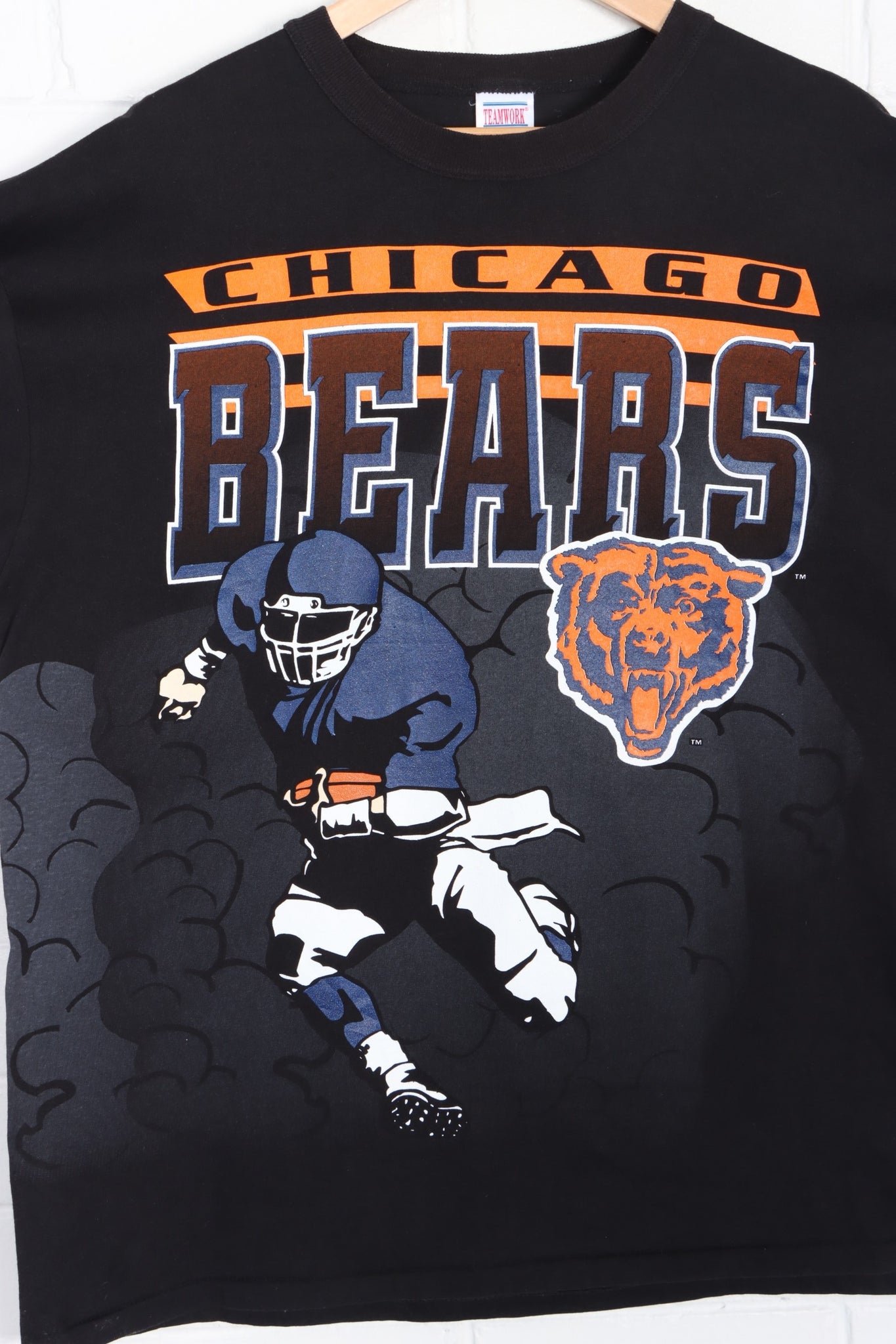 Vintage Chicago Bears Champion T-Shirt Size Large Made USA Single