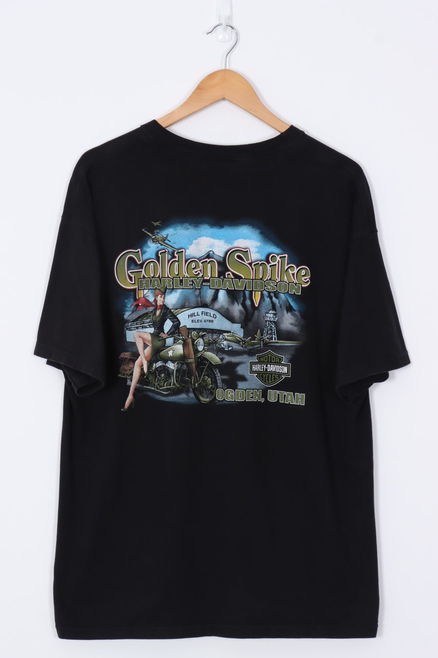 HARLEY DAVIDSON 'Smokin' the Competition' Utah Pinup Tee (XL)