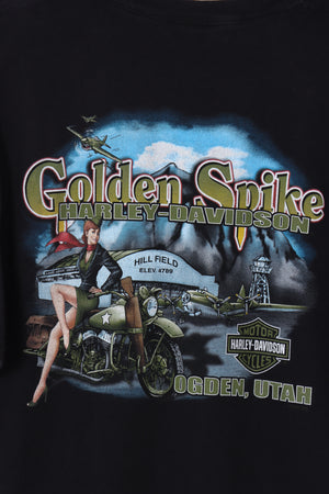 HARLEY DAVIDSON 'Smokin' the Competition' Utah Pinup Tee (XL)