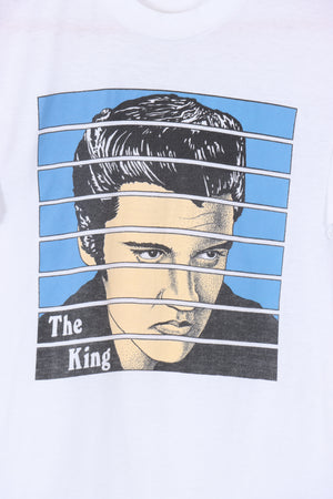 ELVIS PRESLEY 'The King' Art Portrait Music Band Tee (XS-S)