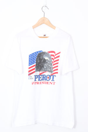 1992 Vintage Perot for President 'Voice of the Eagle' Election Tee (M)