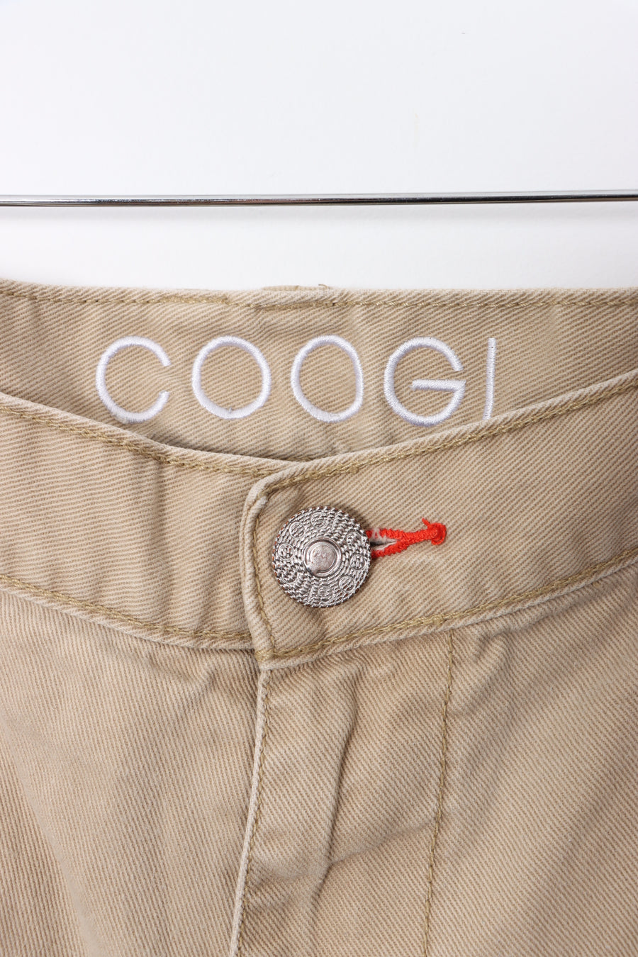 COOGI Cargo Style Embroidered Detail Tan Shorts (W42)