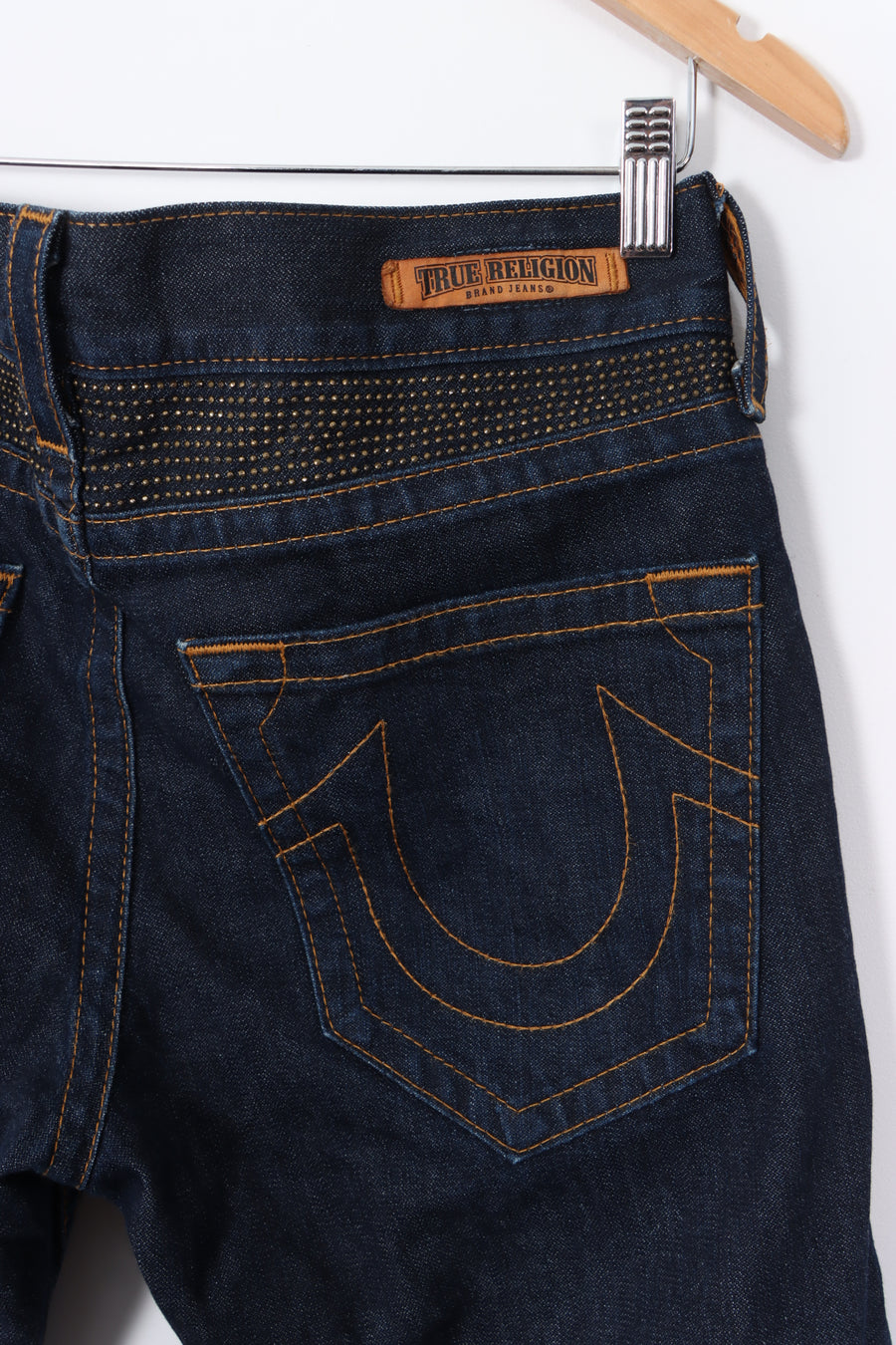 TRUE RELIGION USA Made Indigo Denim Jeans (32)