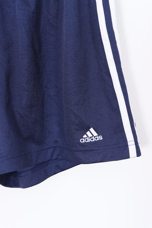 ADIDAS Three Stripe Navy Sports Shorts (XS-S)