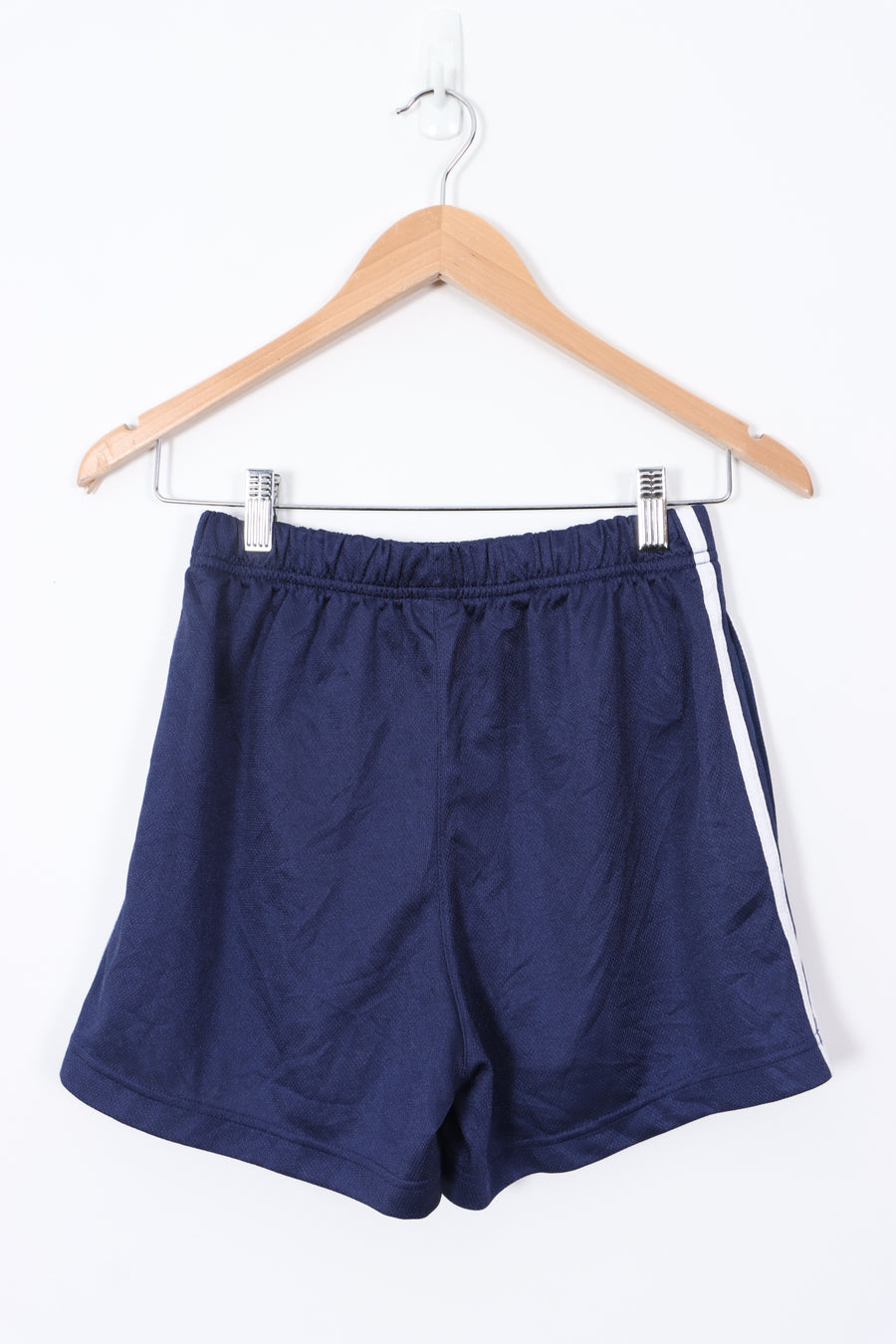 ADIDAS Three Stripe Navy Sports Shorts (XS-S)