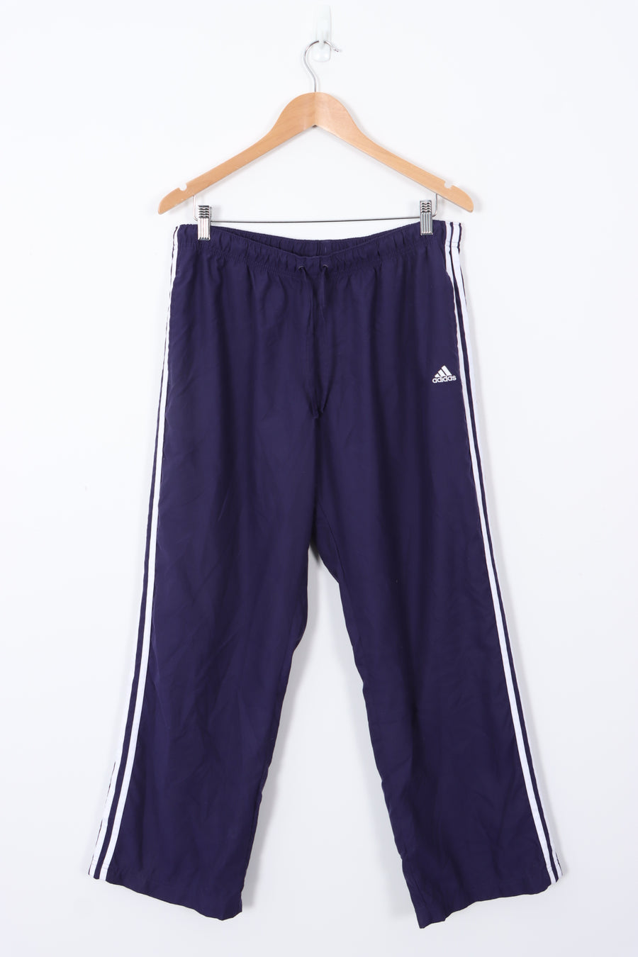 ADIDAS Classic Three Stripe Navy Track Pants (XL)