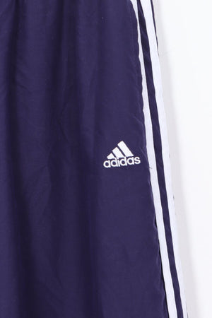 ADIDAS Classic Three Stripe Navy Track Pants (XL)