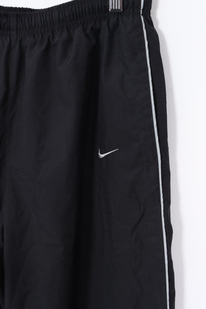 NIKE Reflective Side Stripe Detail Embroidered Swoosh Track Pants (L)