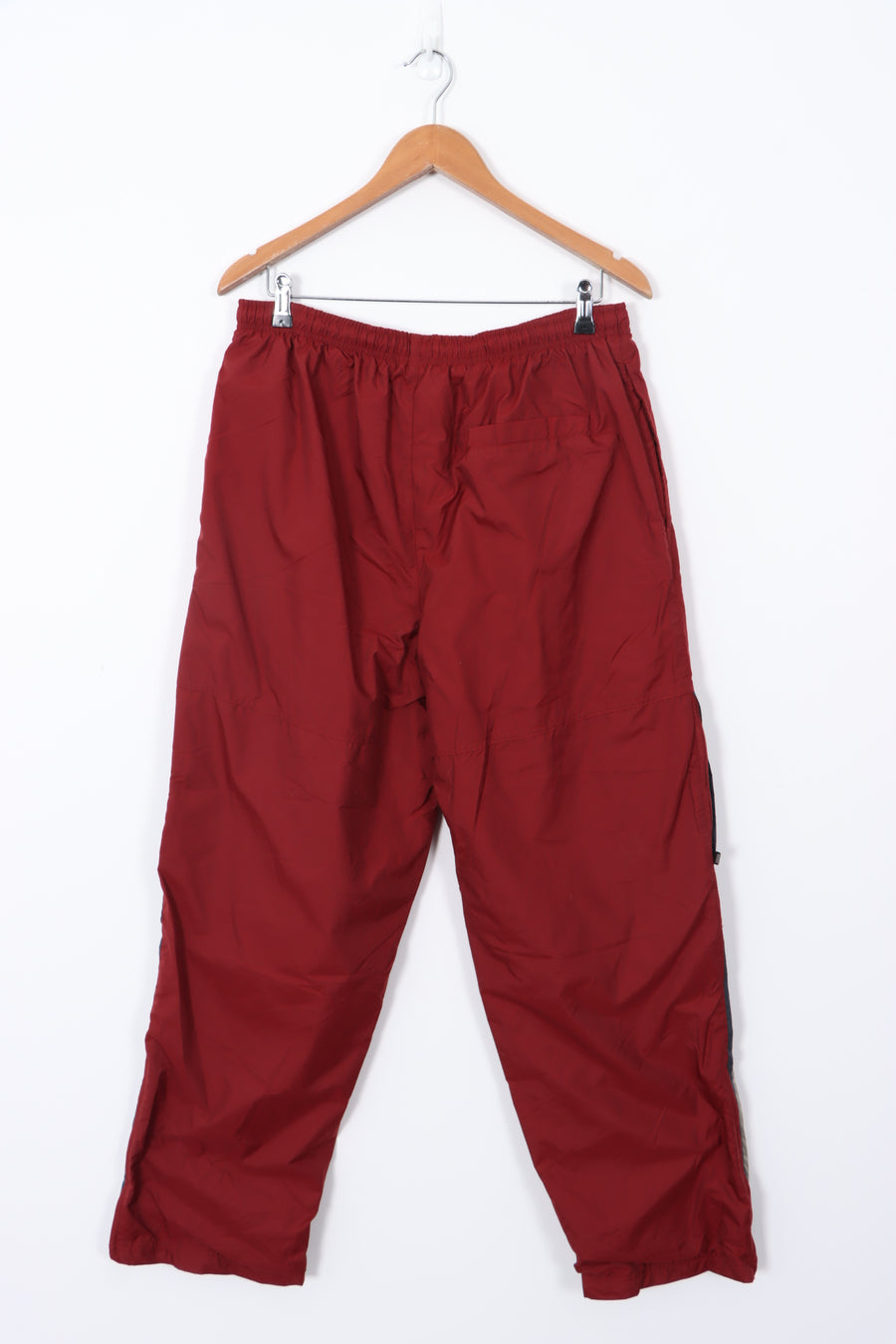 NIKE Burgundy Two Stripe Side Detail Track Pants (L)