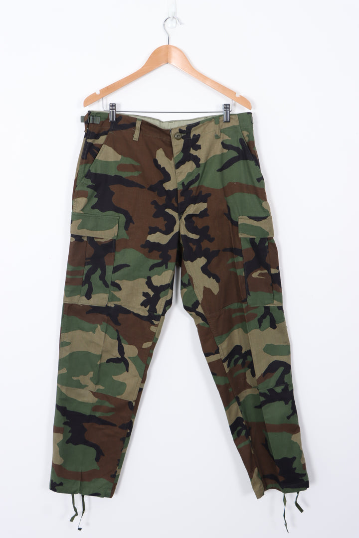 Camouflage Print Workwear VINTAGE Pants (M)