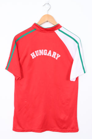 Hungary Embroidered Crest Football Soccer Jersey Hungary Made (M)