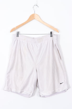 NIKE Silver Basketball Style Sports Shorts (M)