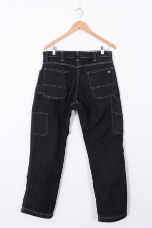 DICKIES Flex Cargo Style Black Wash Denim Jeans (32x32)