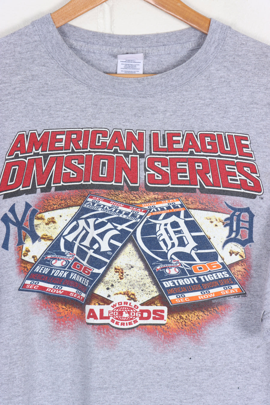 MLB Yankees Tigers American League Division Series Baseball Tee (L)