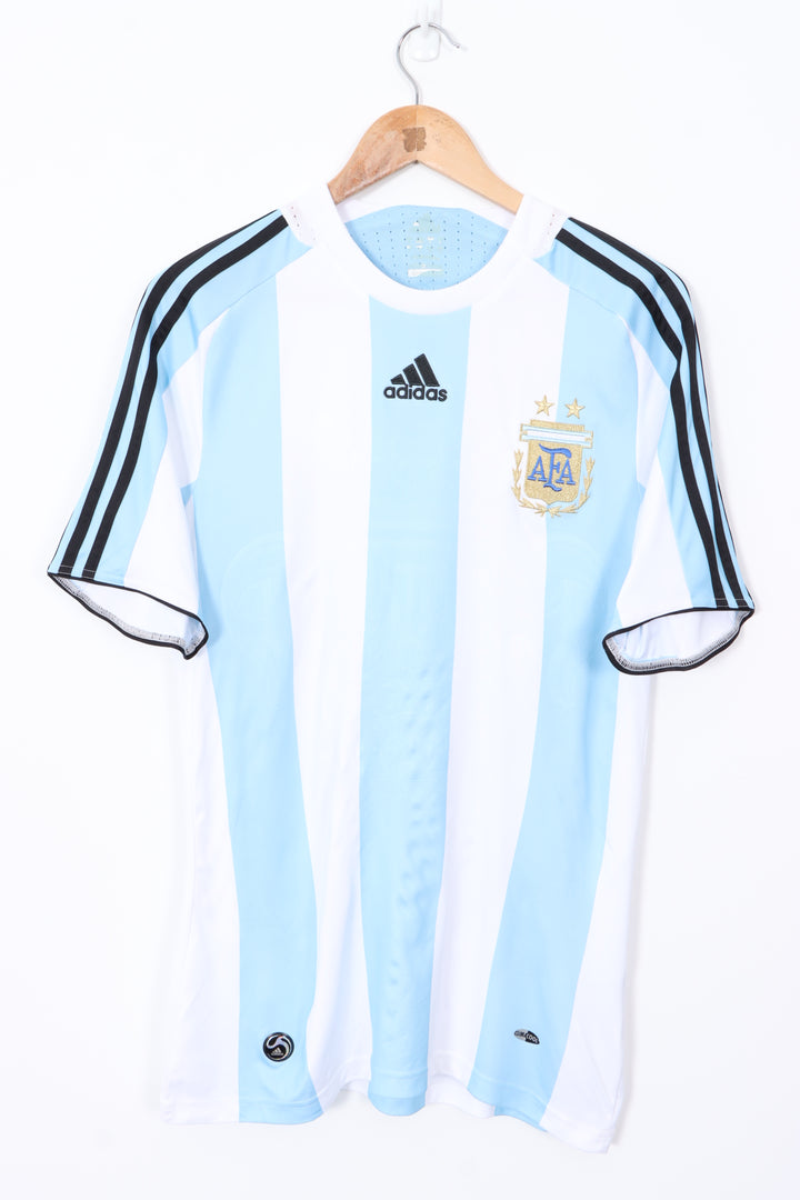 Argentina 2007-2009 ADIDAS Home Soccer Jersey (S)