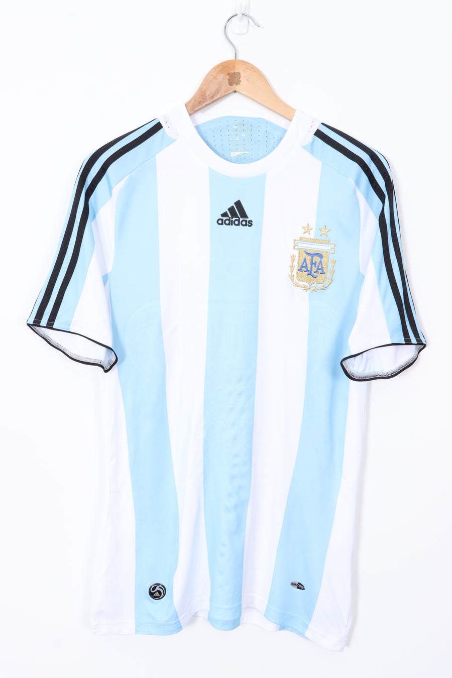 Argentina 2007-2009 ADIDAS Home Soccer Jersey (S)