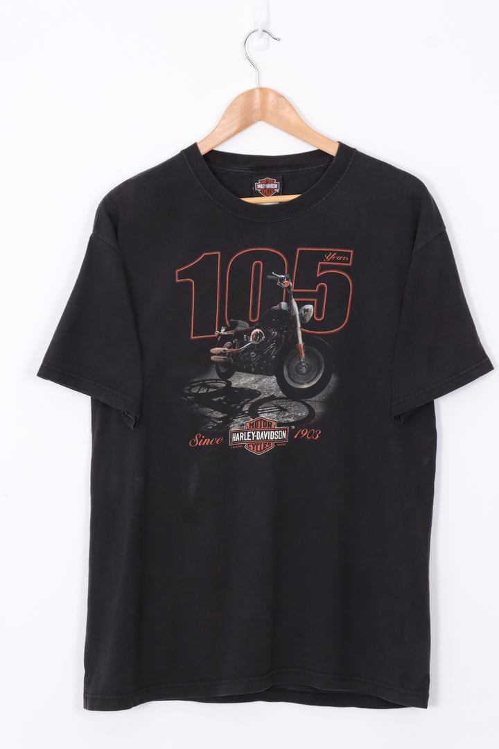 HARLEY DAVIDSON 105 Years Motorbike Graphic Tee (L)