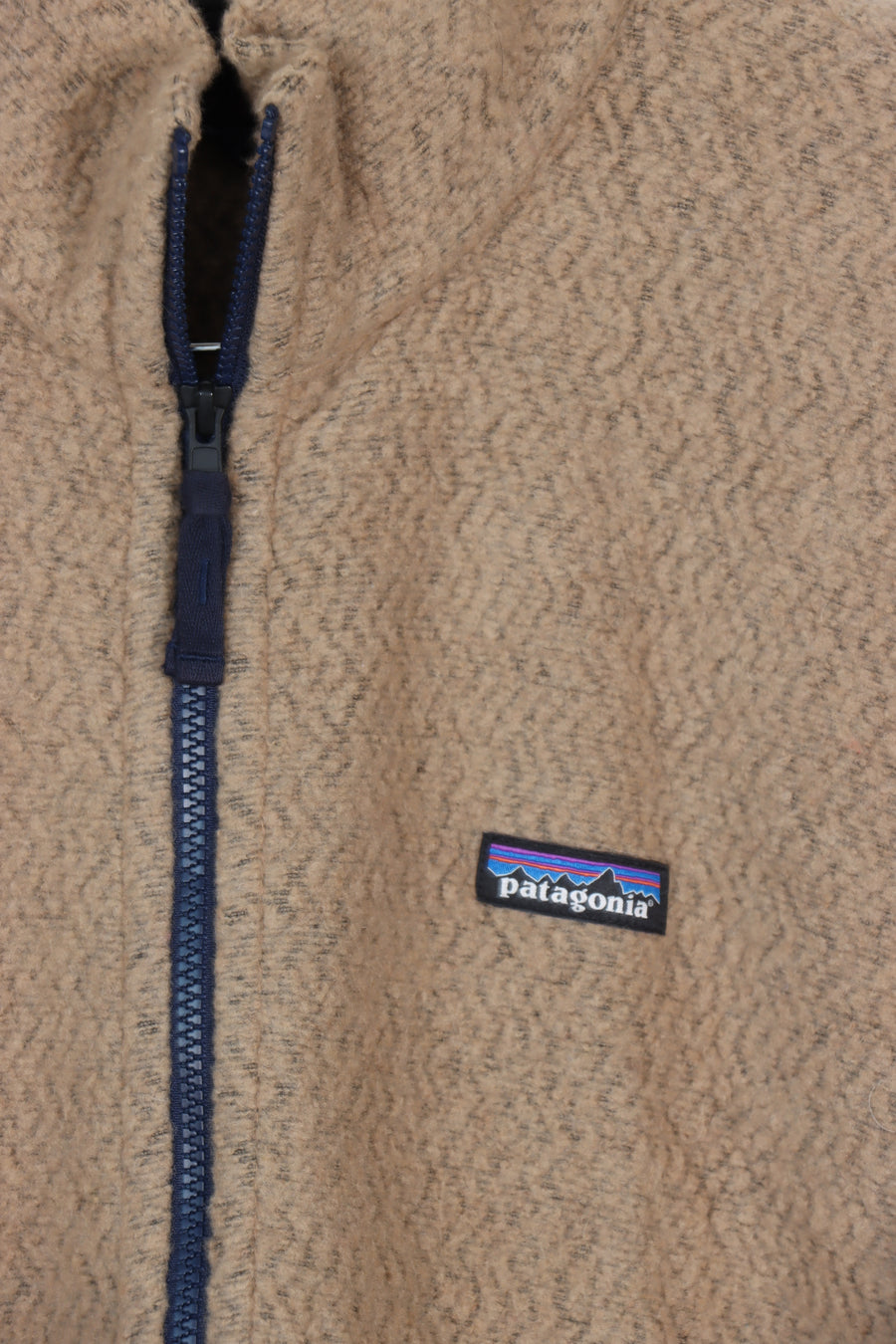 PATAGONIA Brown & Navy Full Zip Up Fleece (XXL)