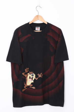 LOONEY TUNES Taz Tasmanian Devil Red All Over Graphic Tee (XL)