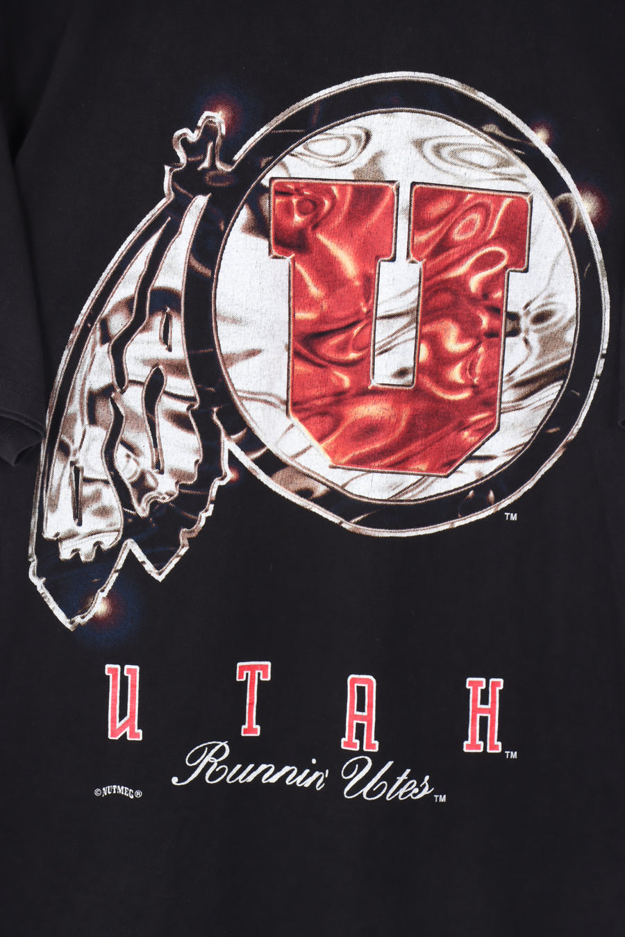 NUTMEG Utah Runnin' Utes College Basketball Tee (L)