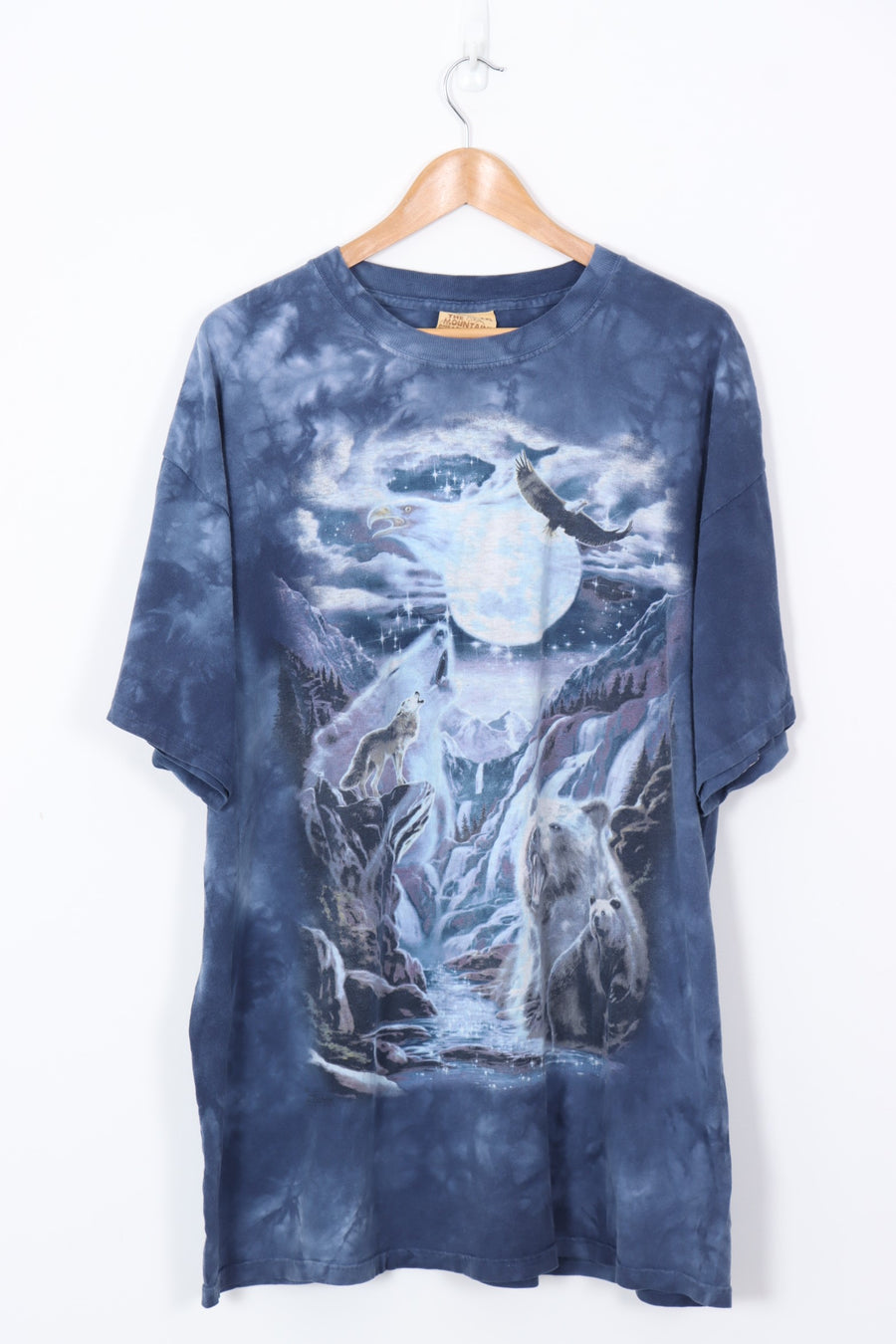 THE MOUNTAIN Bear Wolf & Eagle Nature Print Tee (XXL)