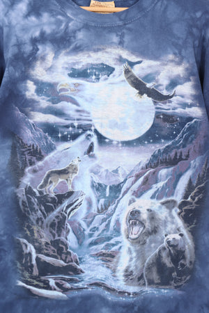 THE MOUNTAIN Bear Wolf & Eagle Nature Print Tee (XXL)