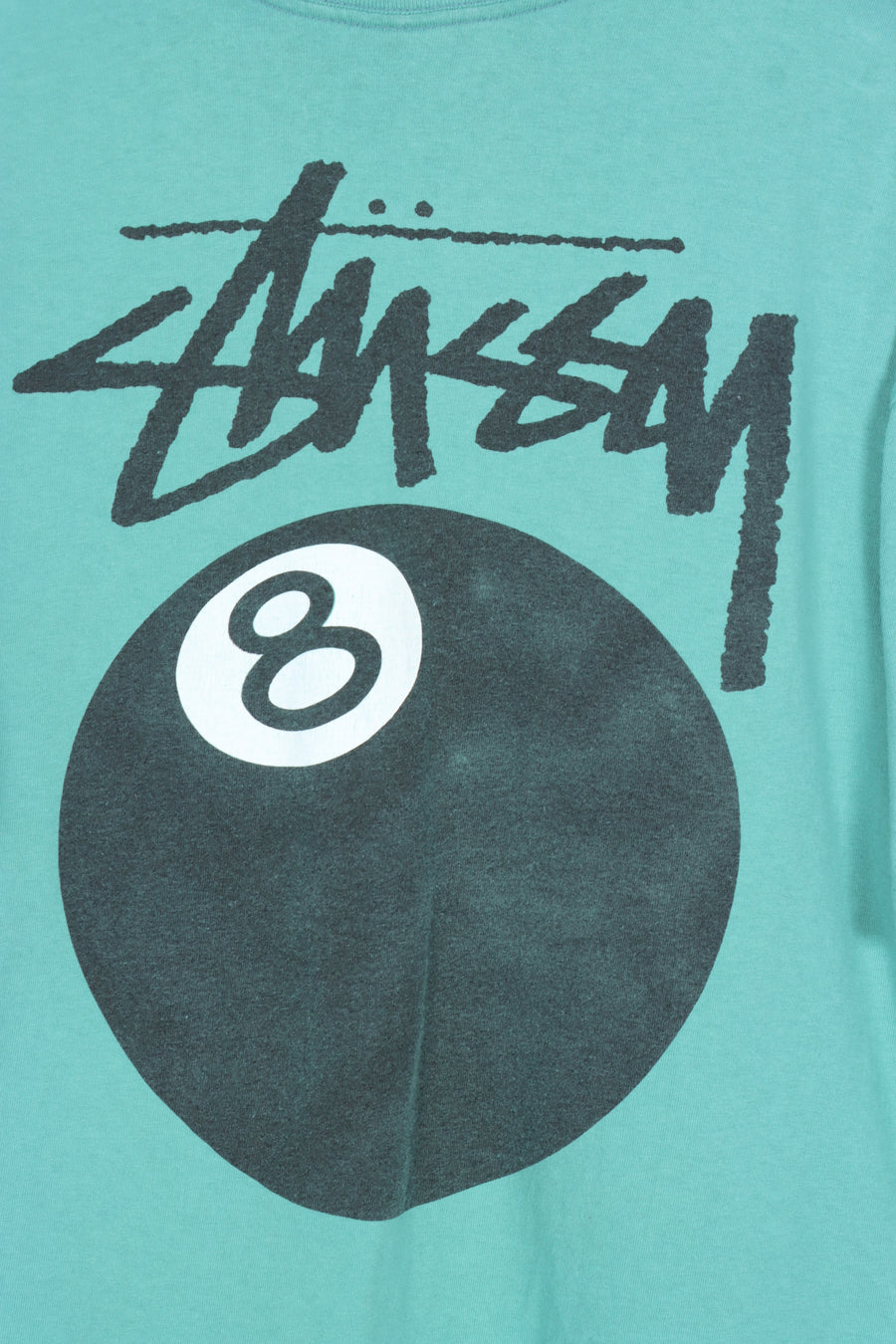 STUSSY Mint 8-Ball Front & Back Single Stitch Tee USA Made (XL)