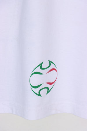 ADIDAS Italia "L Inno Di Mameli' Italy Flag Front Back Ringer Tee (L)