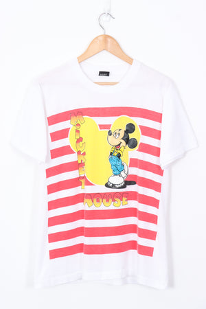 DISNEY MICKEY MOUSE 3D Puff Print 50/50 T-Shirt (M)