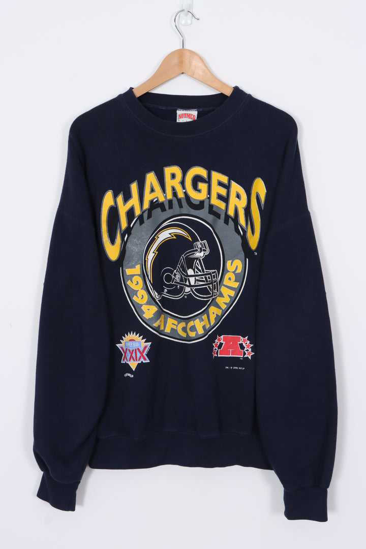 NFL San Diego Chargers 1994 AFC Champs NUTMEG Sweatshirt (XL-XXL)