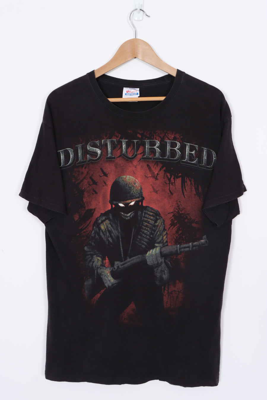 Disturbed Band Merch Soldier Demon Graphic T-Shirt (L)