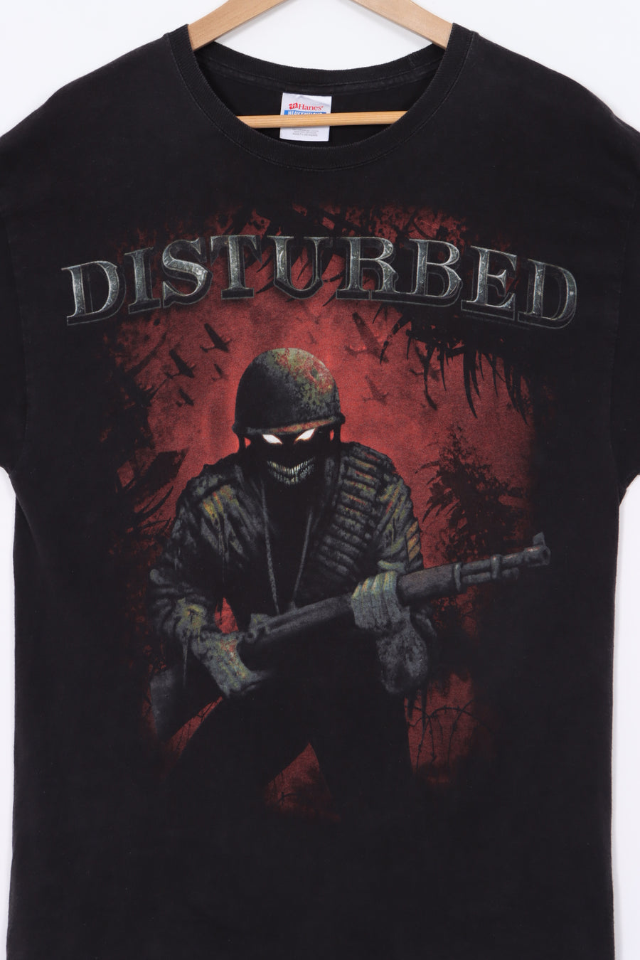 Disturbed Band Merch Soldier Demon Graphic T-Shirt (L)