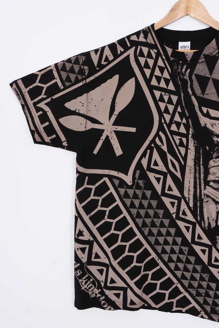 Hawaii Polynesian All Over SHAKA T-Shirt (2XL)