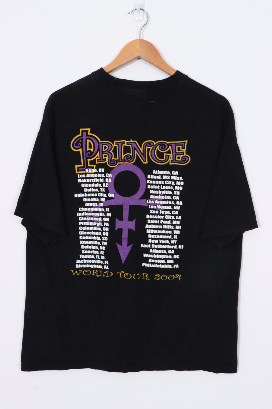 Prince 2004 'Musicology' World Tour Front Back T-Shirt (XL)