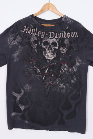 HARLEY DAVIDSON Sturgis Y2K Skulls T-Shirt (XL)