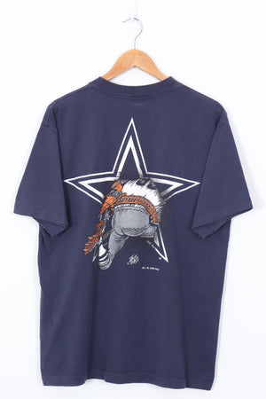 NUTMEG Dallas Cowboys NFL Player Cartoon Football Tee (L)