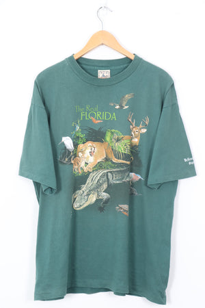 2000 Florida Animal & Nature Crocodile USA Made Tee (XL)