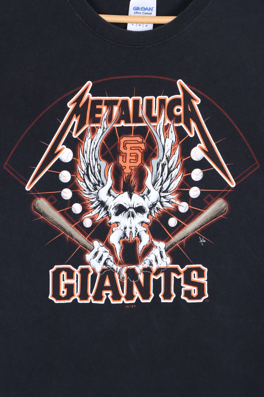 MLB San Francisco Giants Metallica 'Vulturus' Logo T-Shirt (L)