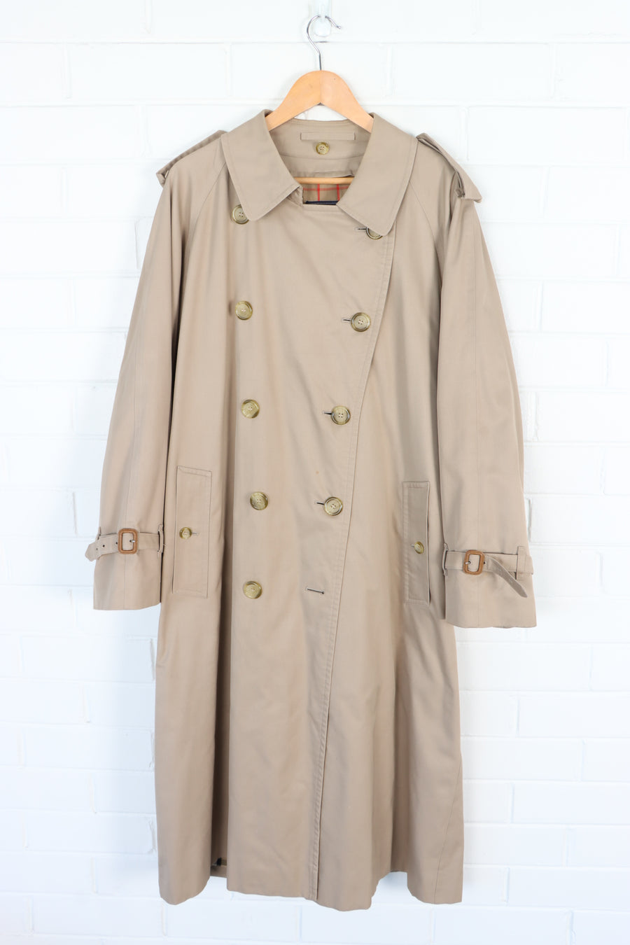 Vintage BURBERRY Beige Trench Coat (Women's 42)