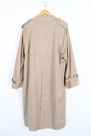 Vintage BURBERRY Beige Trench Coat (Women's 42)