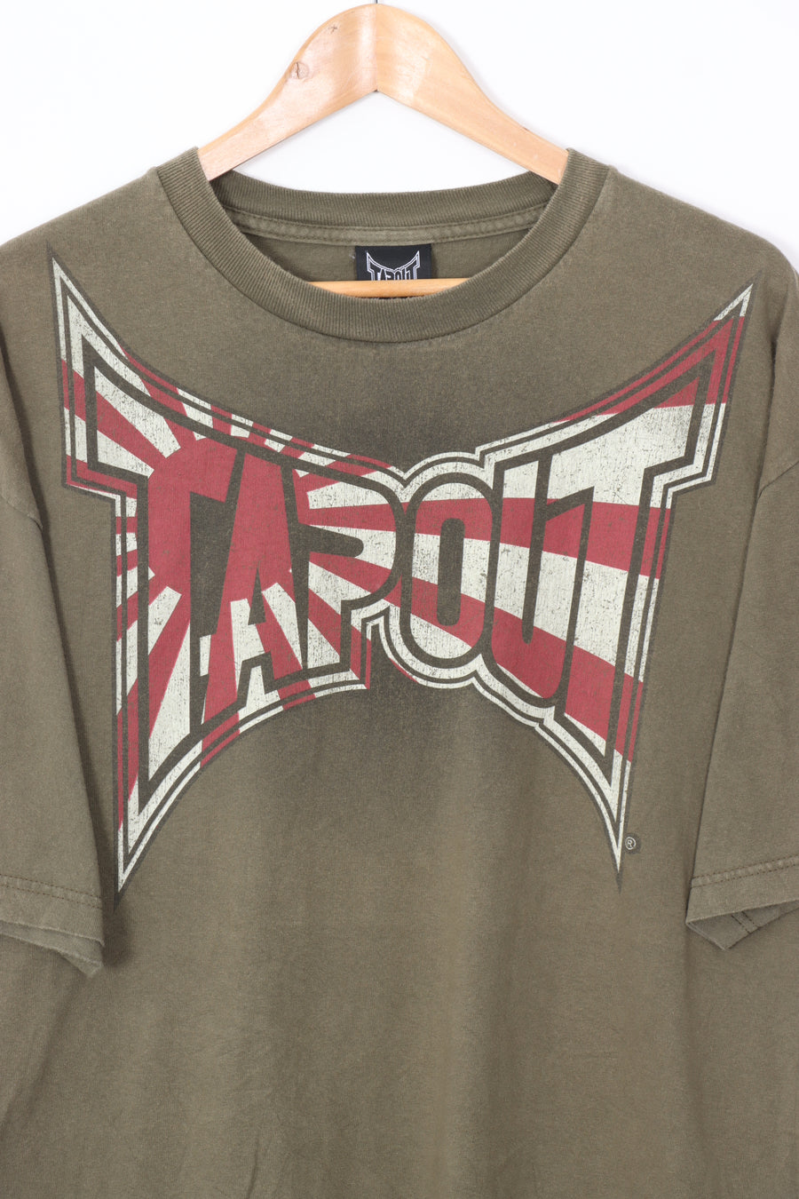 TAPOUT Khaki Green Sun USA Made Tee (XL)